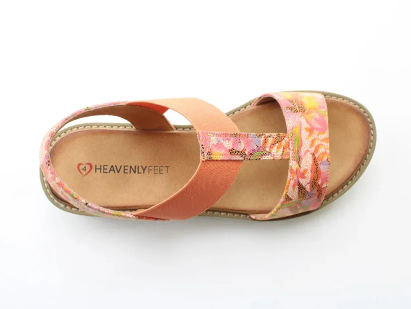 Heavenly Feet - Ritz - Floral Orange
