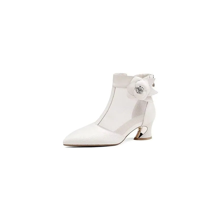 MeshPoint Exotic Heeled Boots